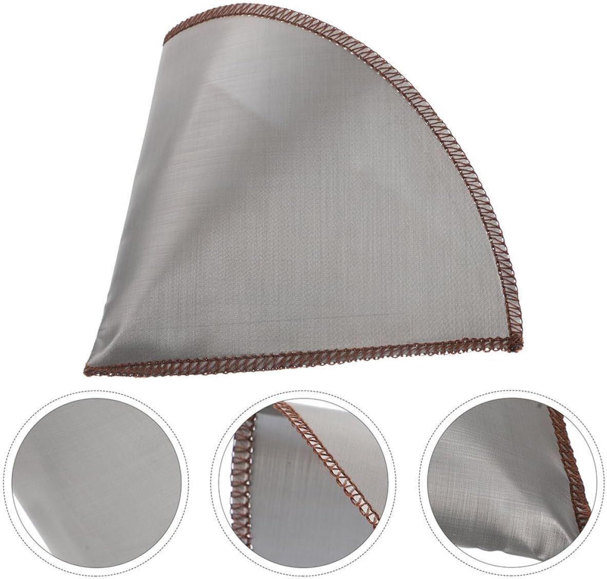 BIUDECO 2Pcs 304 Stainless Steel Coffee Filter for 1-4 Cups, Reusable Cone Drip Filter Mesh for Home Coffee Brewing, Portable Espresso Machine Strainer image number 4