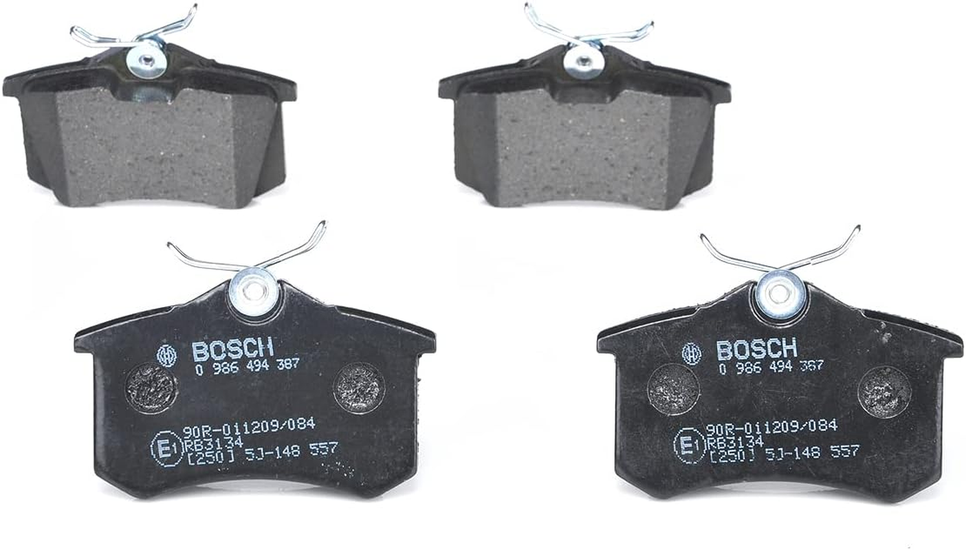 BOSCH BP1295 Blue Line Rear Brake Pad Set Fits VW Passat B7 1996-2022 (May Also Fit Other Vehicle Applications) image number 1