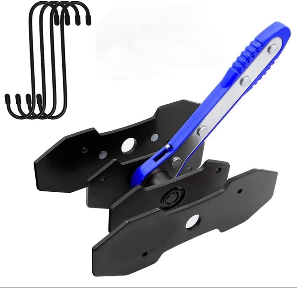 Brake Caliper Compression Tool with 360 Degree Swing Ratchet, Brake Caliper Press Ratchet with 2 PCS Steel Plates, Piston Spreader Automotive Tools (Blue) image number 1