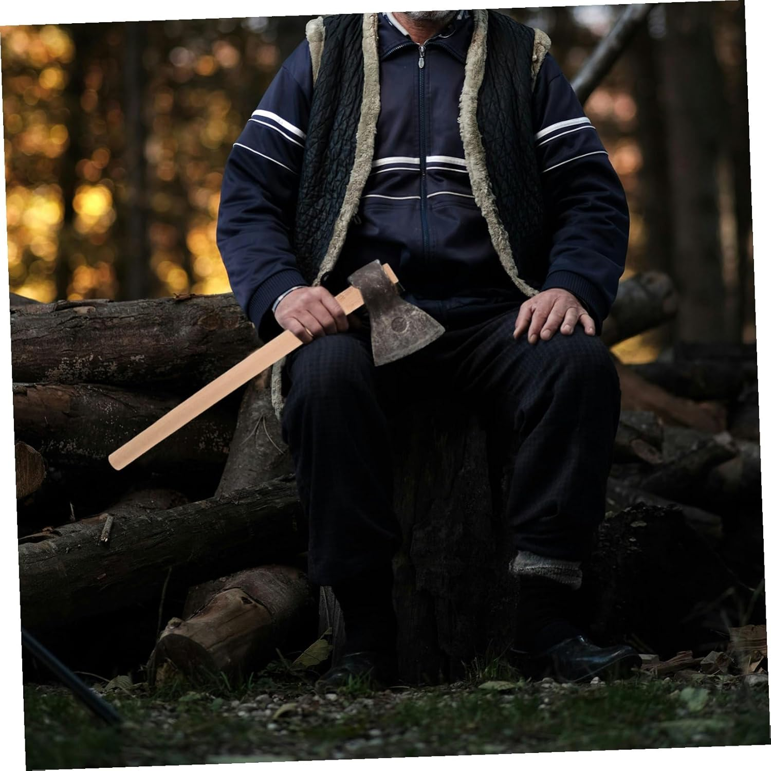 Kisangel Ergonomic Wooden Hoe Handle Long Replacement Tool Handle for Gardening Digging Weeding with Enhanced Grip and Extended Reach for Efficient Outdoor Use image number 2