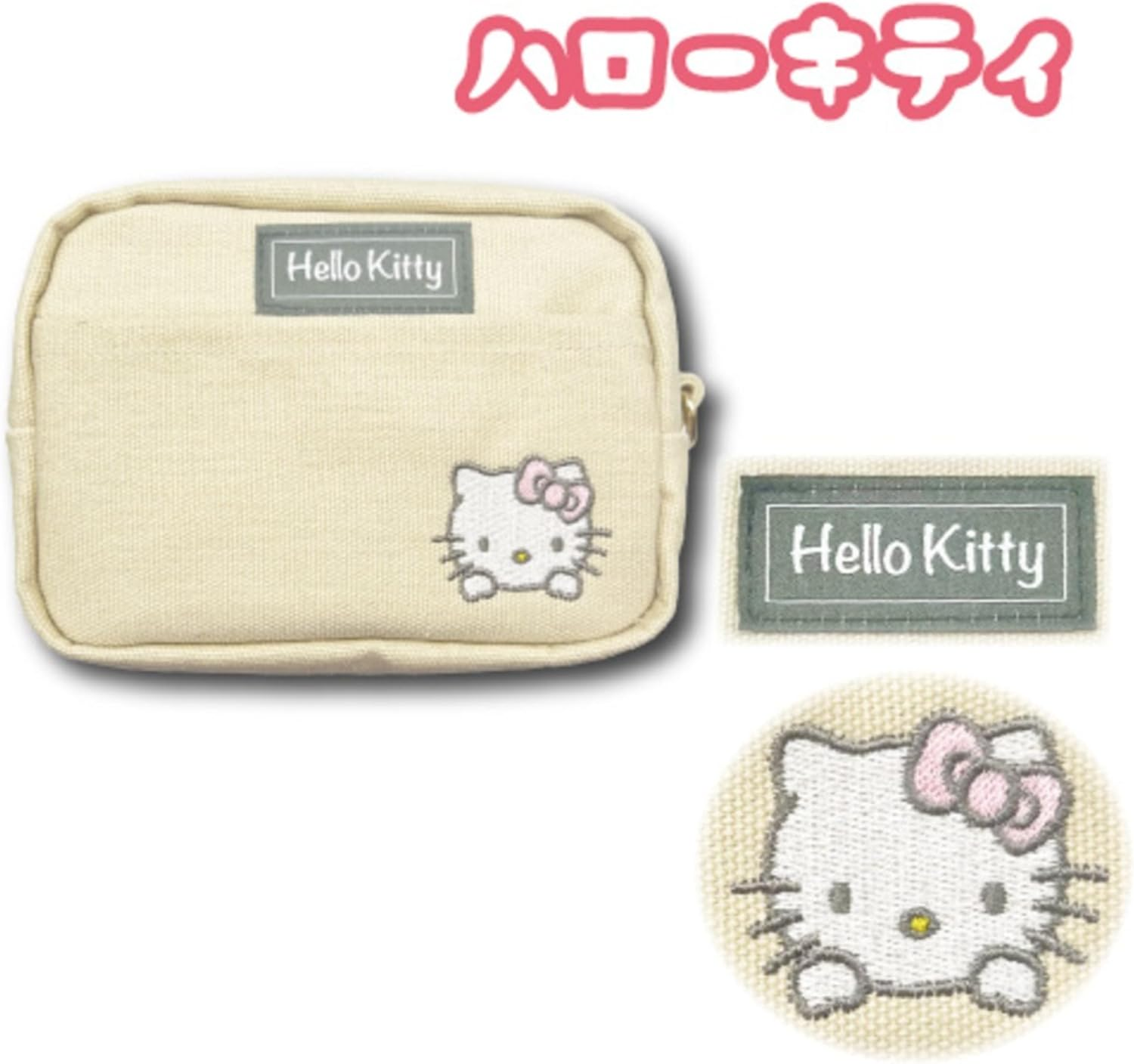 Hatayama Shoji Sanrio 64202960 Color Canvas Series Multi-Pouch, Hello Kitty Approx. 5.9 X 7.9 X 2.4 Inches (15 X 20 X 6 Cm) image number 4