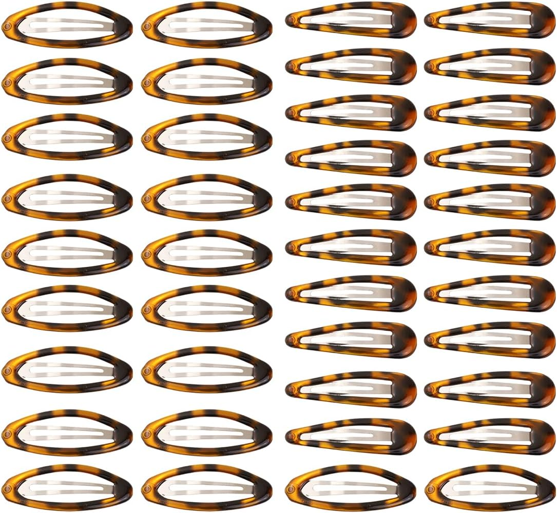 Pack of 20 Women'S Hair Clips, Classic Hair Clips in Tortoiseshell Look, Non-Slip Hair Clip, Hair Pin for All Hair Types image number 3