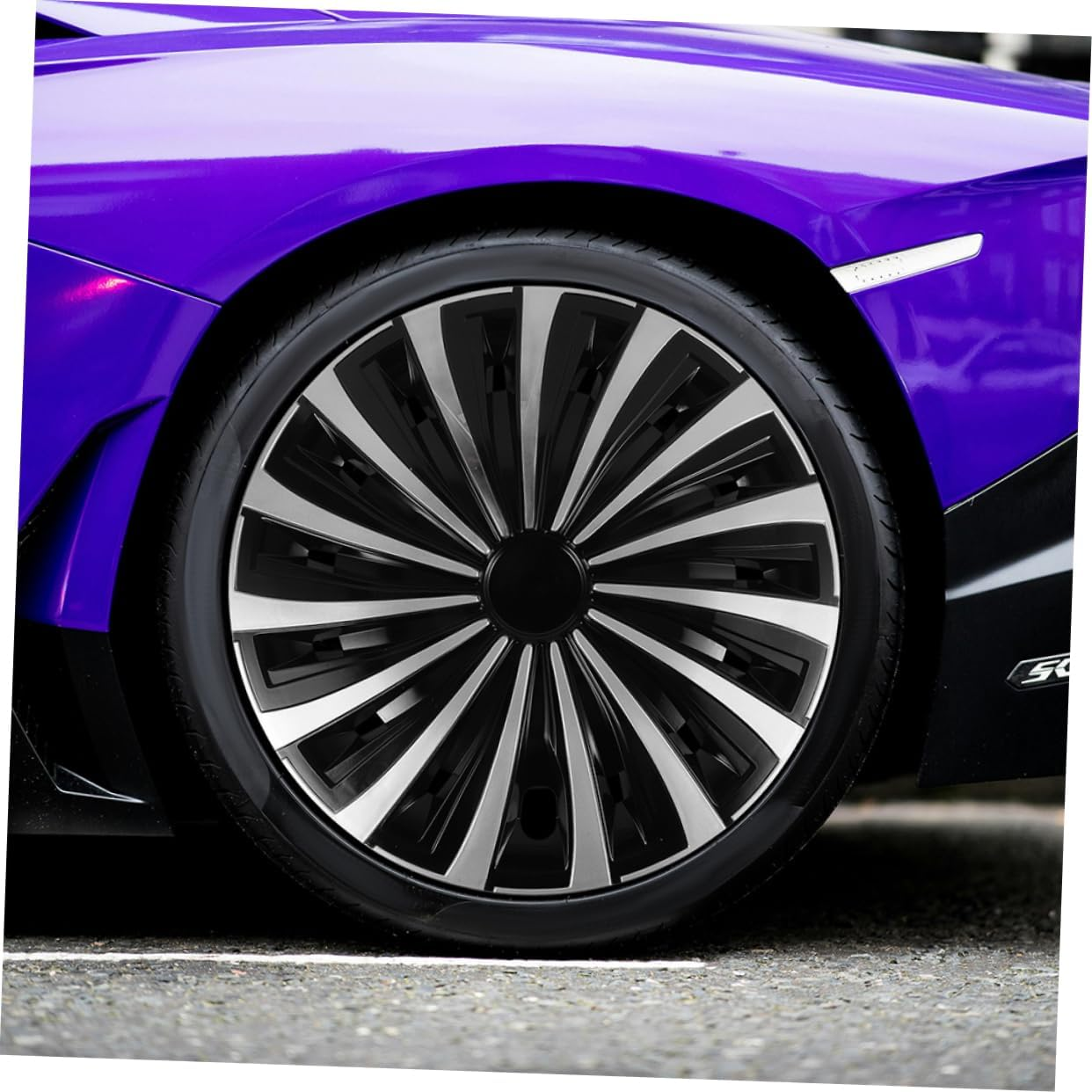 HEALEEP Wheel Decorative Wheel Center Cap for Car Automotive Replacement Simple Installation image number 2