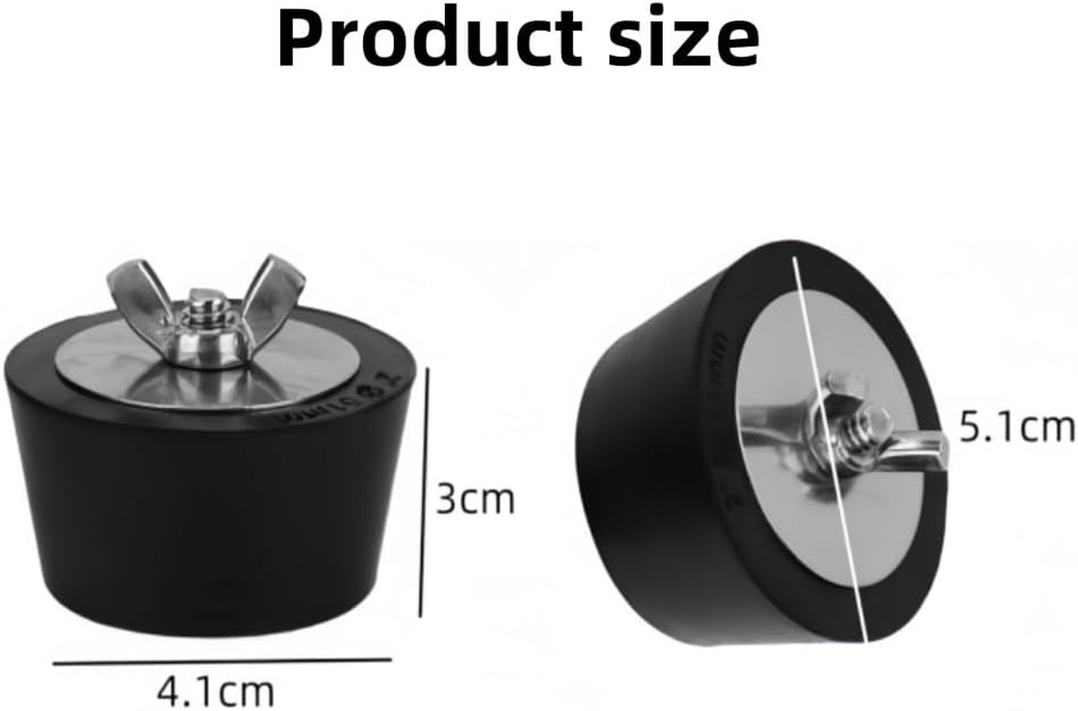 Ljxyloog 4 Pcs Rubber Expansion Winterizing Plug,Swimming Pool Rubber Plug,For Anti-Freezing of Swimming Pool Pipes,Winter for Kitchens,Bathrooms image number 2