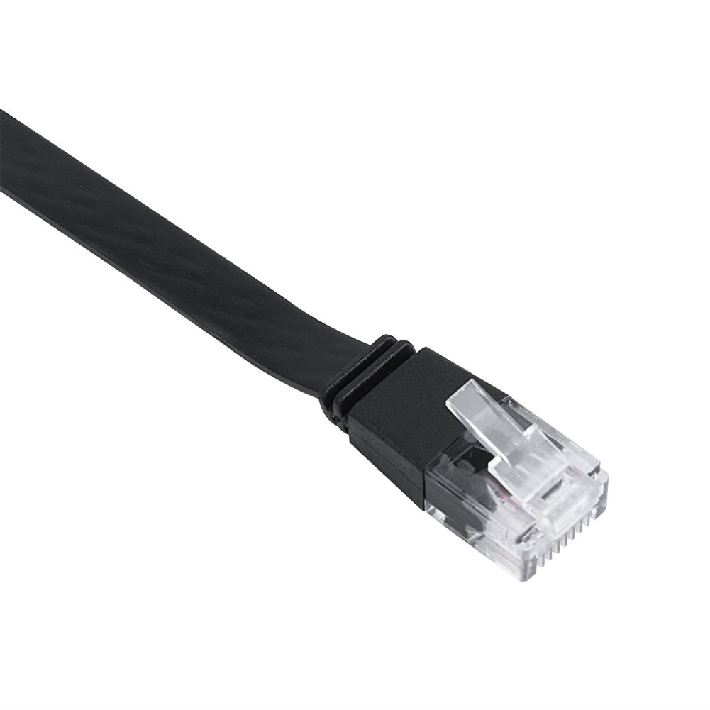 RJ45 LAN Cable, Compact Network Cable, Retractable Switches Network Extension Routers for Computer (2M / 6.6Ft) image number 3