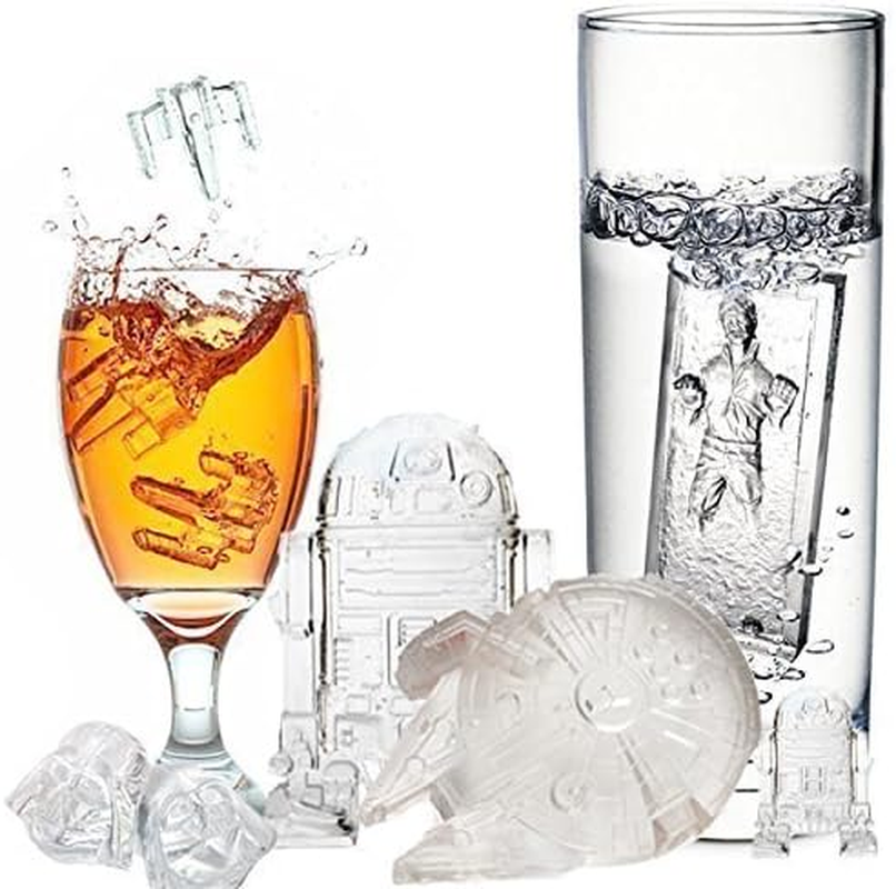 Winonarri Characters Silicone Ice Cube Trays Ideal for Chocolate, Ice Cubes, Jelly, Candy, Dessert, Bakeware Soap and Candle (Set of 7)