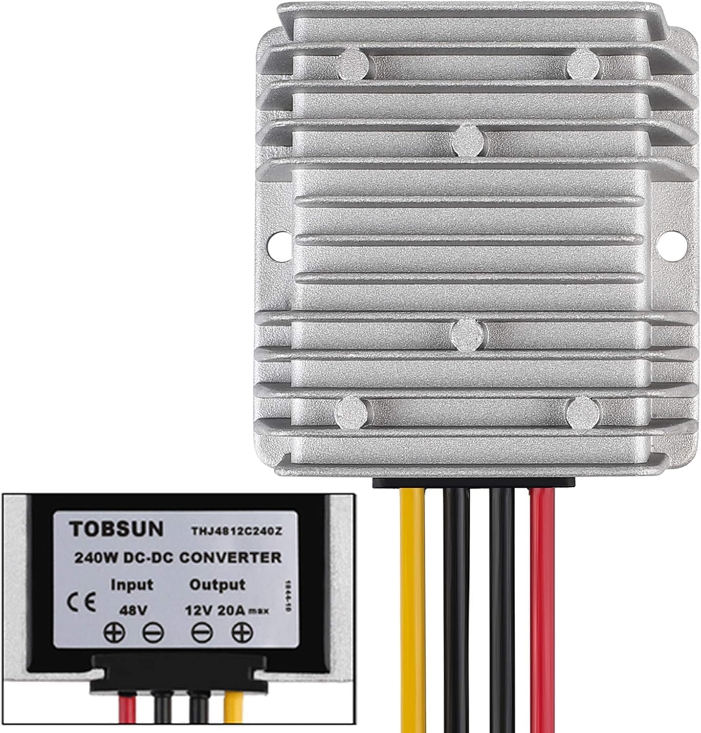 240W Golf CART Voltage Reducer Converter 48V to 12V 20A 240W DC Voltage Regulator for Club Car