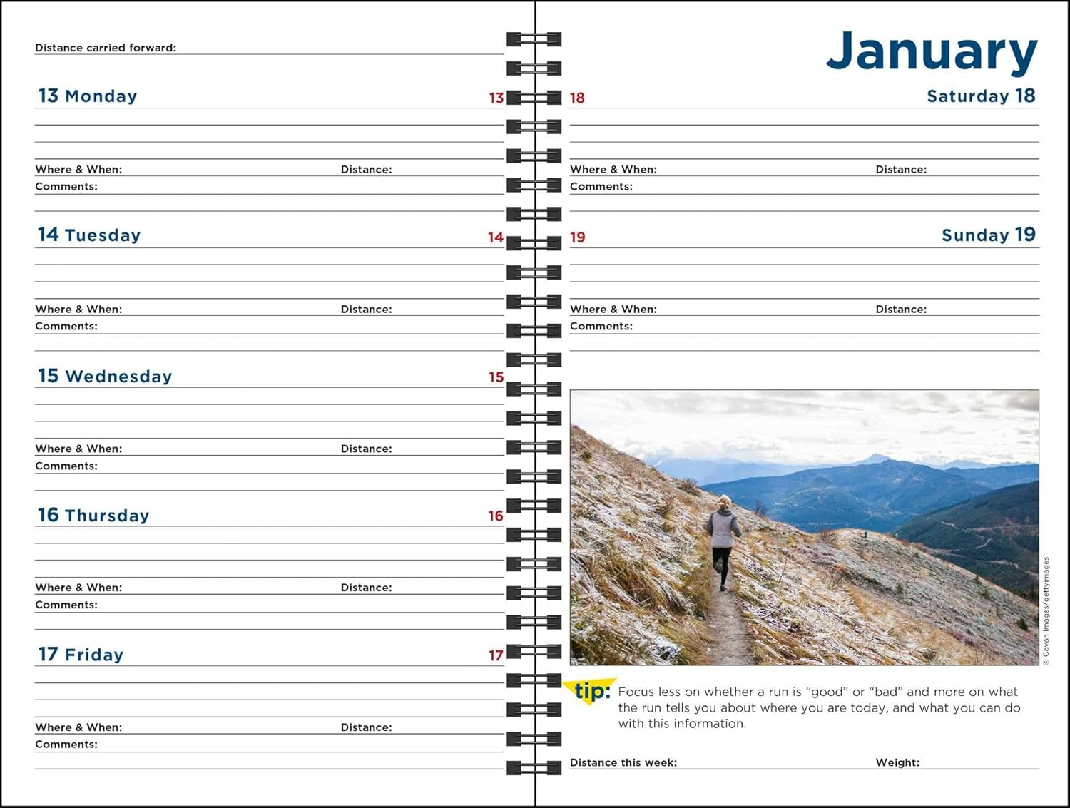 The Complete Runner'S Day-By-Day Log 12-Month 2025 Planner Calendar image number 4