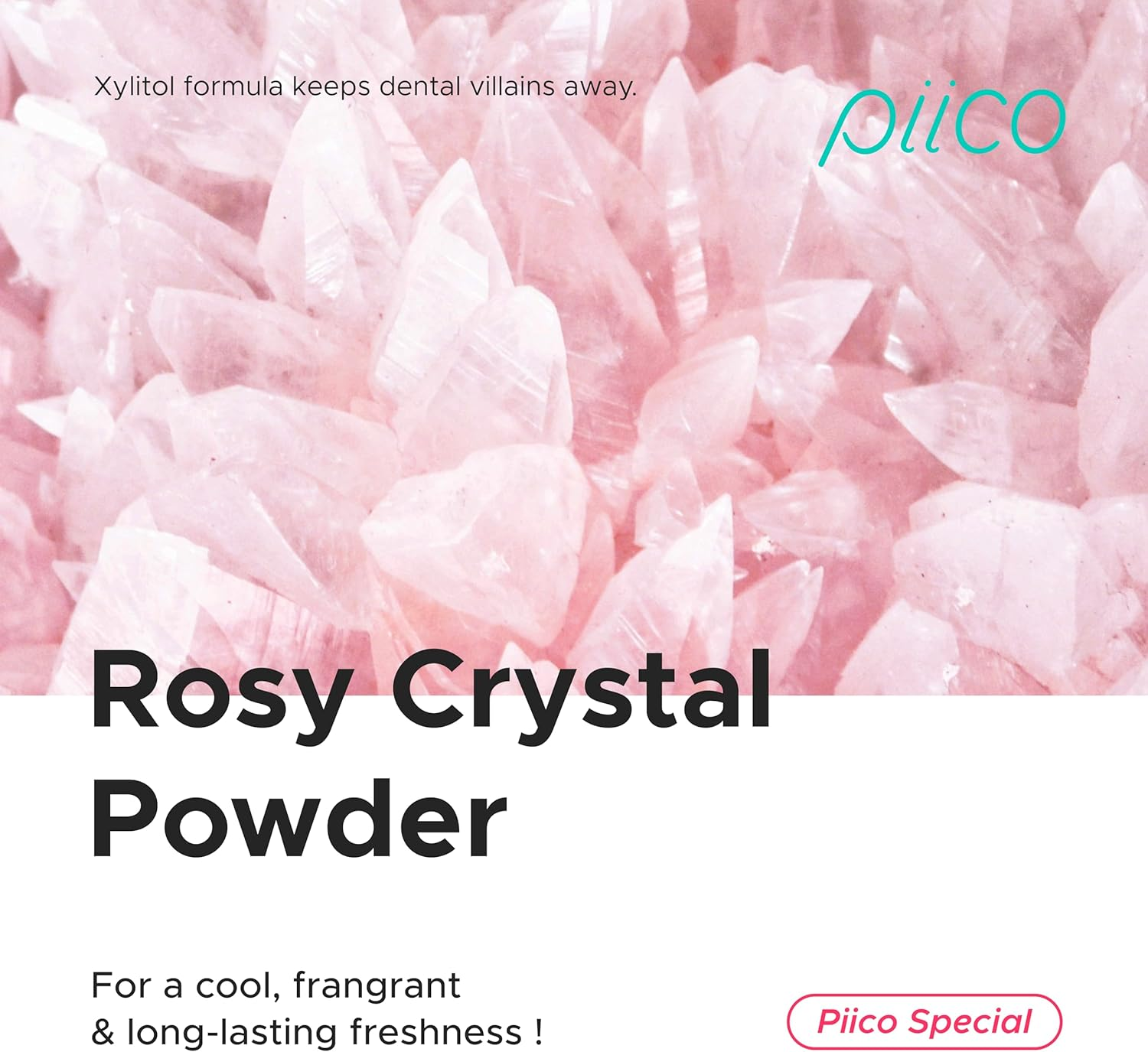 Piico Rose Floss Picks with Xylitol, 100 Counts, Unbreakable and Shred-Resistant Flossers for Adults, Resealable Pack, Long-Lasting Unique Flavored Dental Floss Picks, Doubles as Portable Dental Picks image number 1