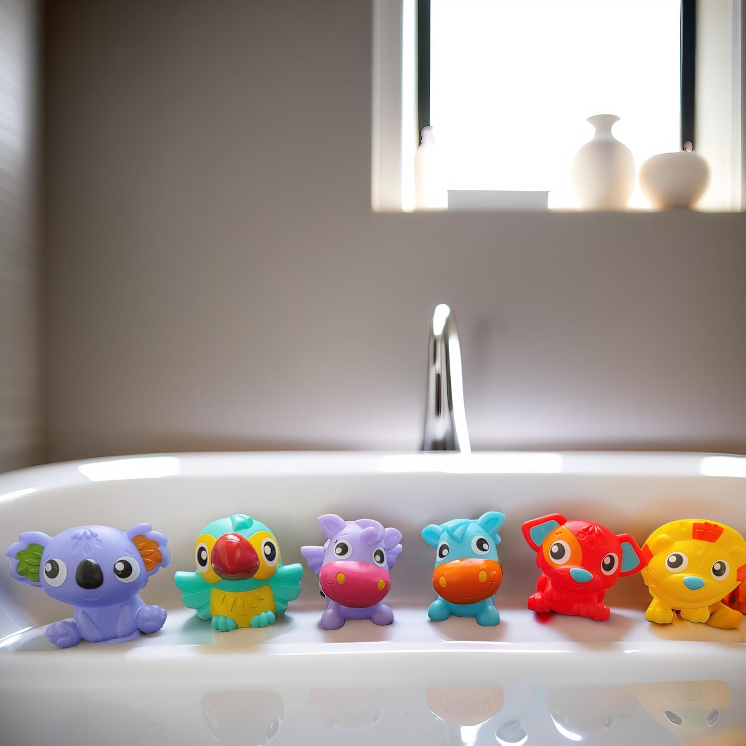 Playgro First Fun Floaties Pack, Fully Sealed &ndash; Engaging Baby Bath Toy for Development and Sensory Play, 6+ Months image number 3