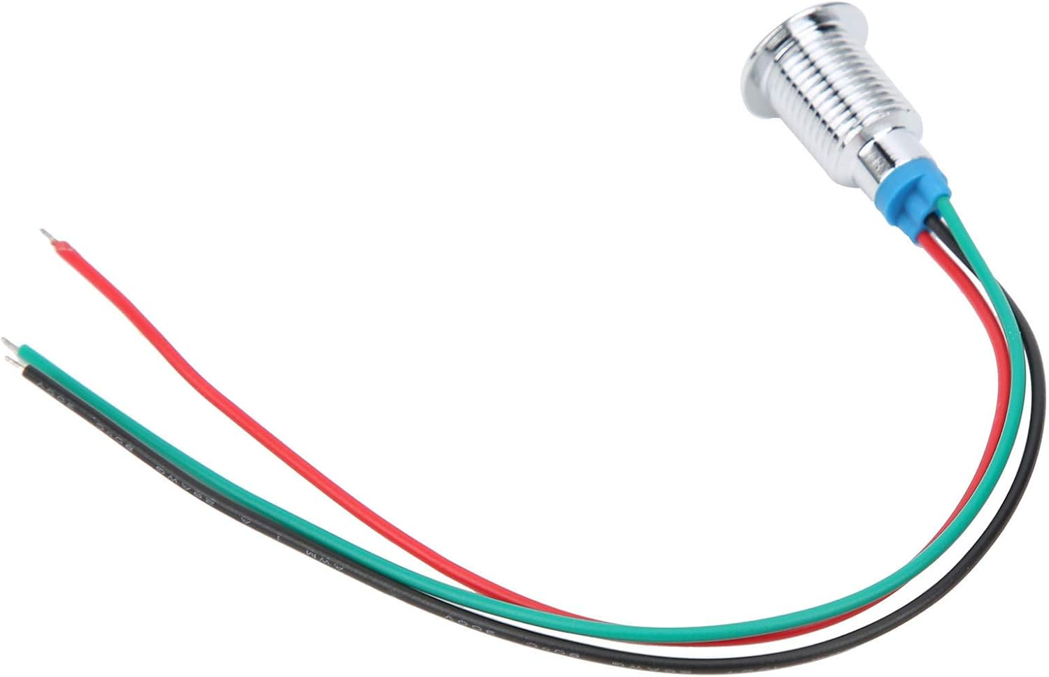 Indicator Light, 12-24V 4 Sets Pre Wired 10Mm 2 Color Common Cathode Design with Compression Nuts Led Dash Lights Indicator Lights for Automotive and Industrial Use (Red image number 2