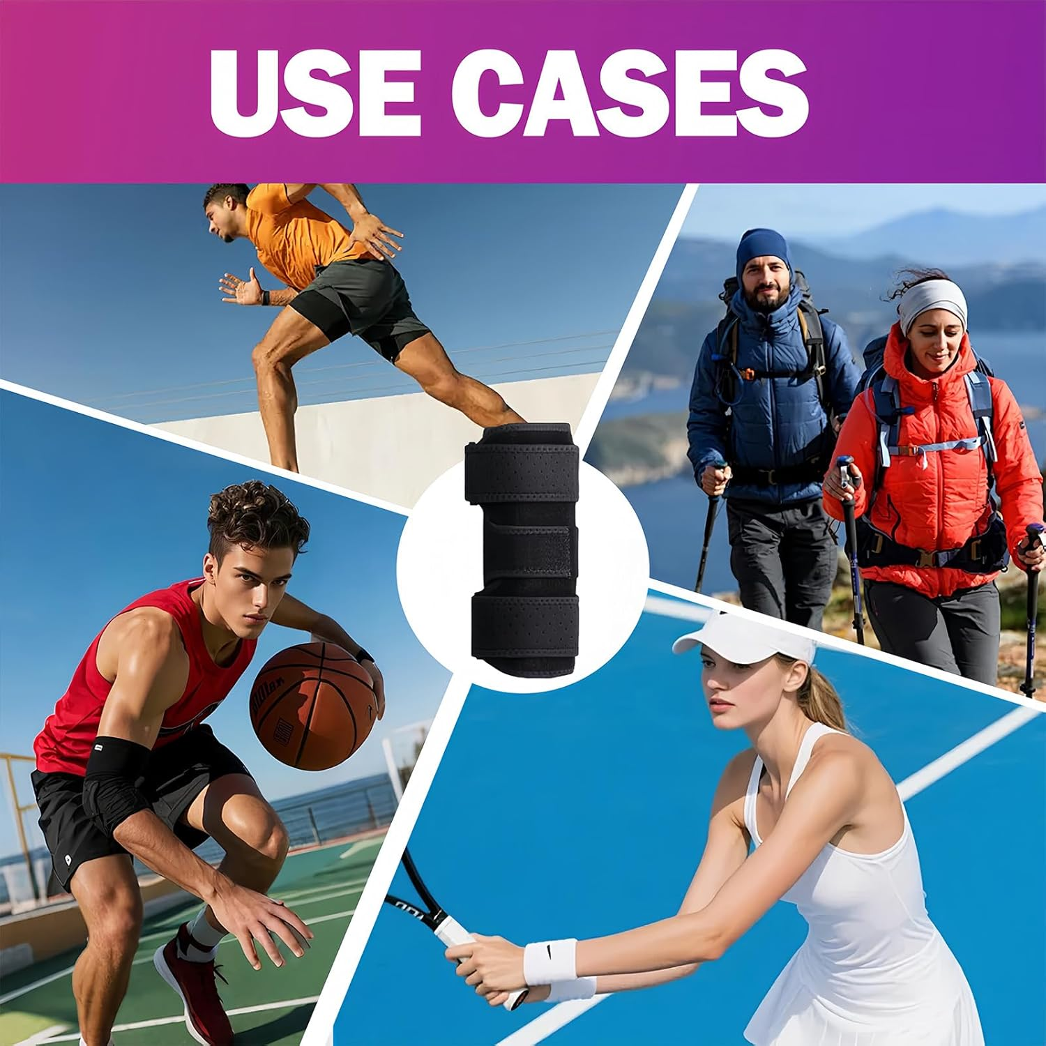 Elbow Brace for Cubital Tunnel, Ulnar Nerve Entrapment Brace - Adjustable Sleeping Elbow Support with Removable Splints, Tendonitis & Tennis Elbow Pain Relief, Fits Women & Men image number 1