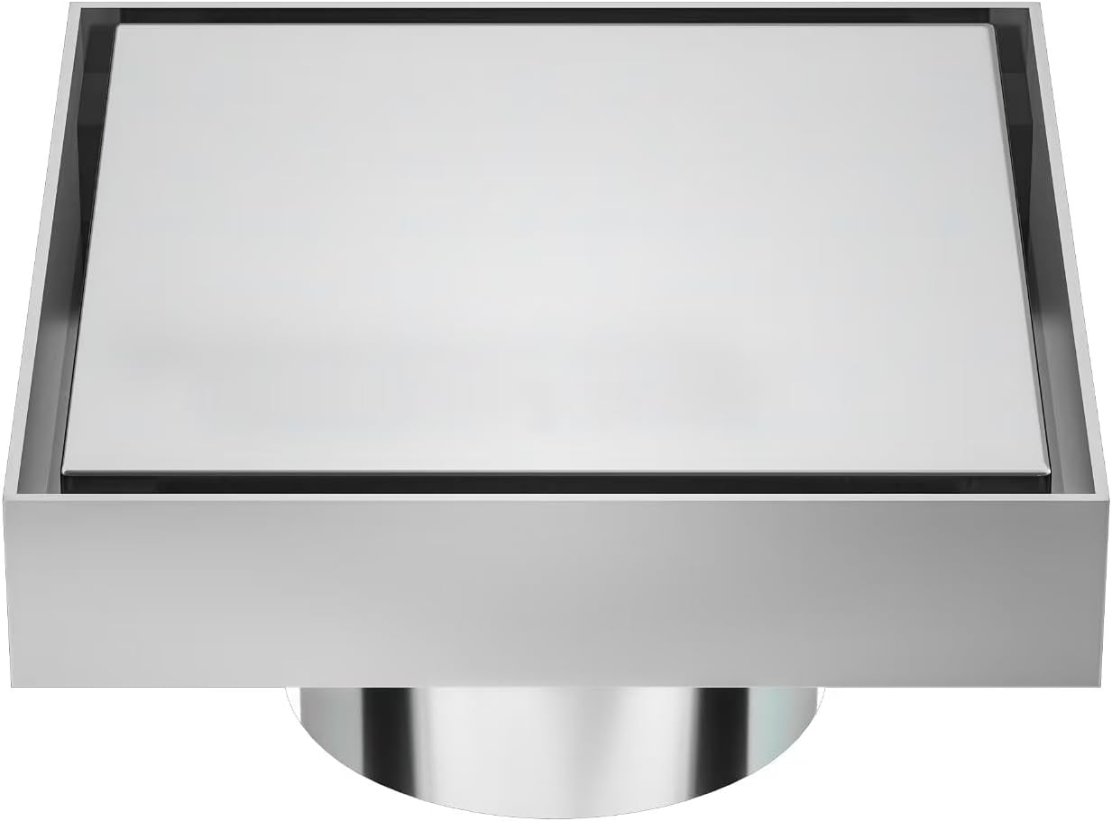 Decaura Shower Grates Bathroom Floor Drain Waste Stainless Steel (Brushed Nickel, Outlet ￠50Mm)