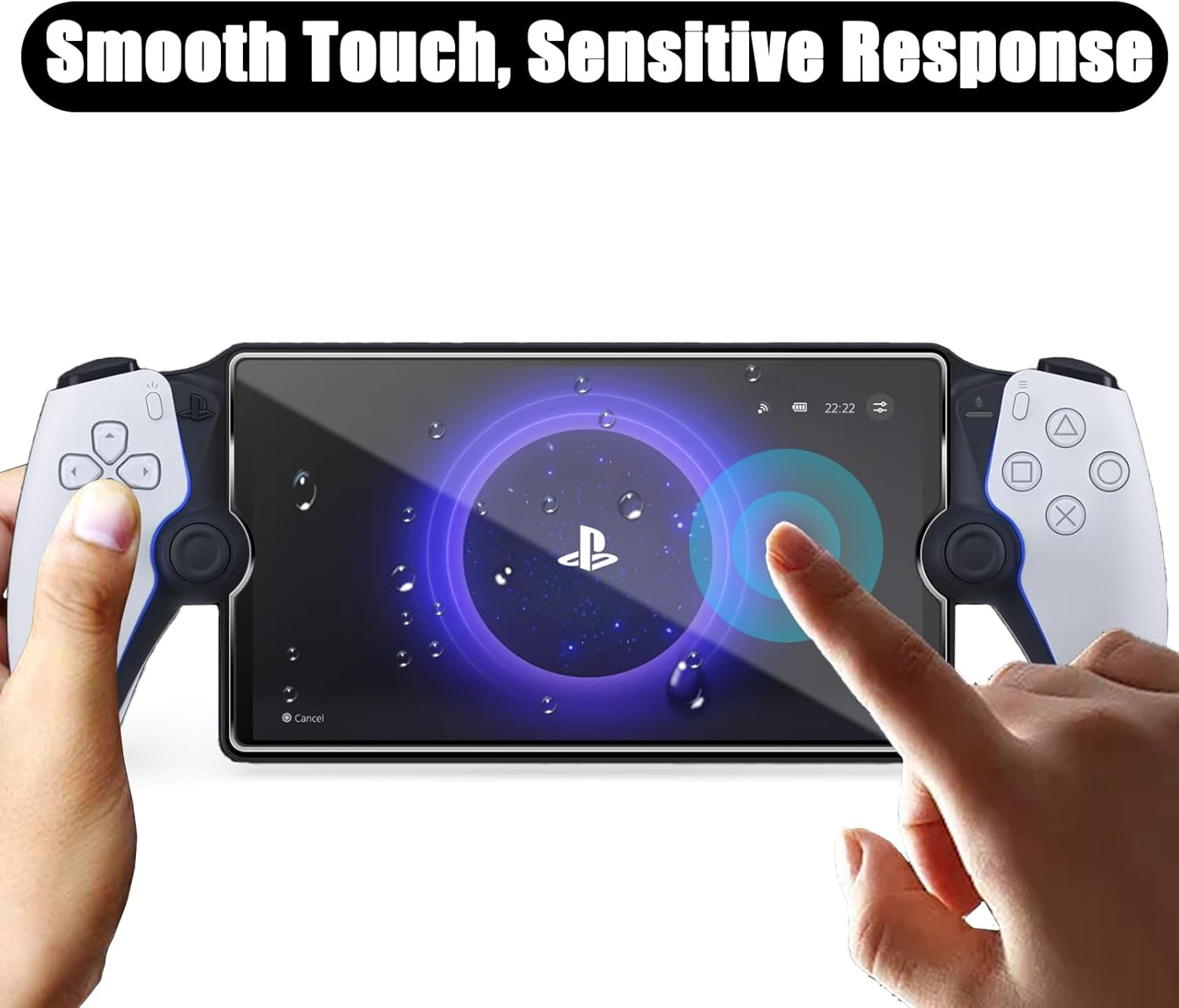 TQLGY 2 Pack Screen Protector for Playstation Portal Remote Player 8 Inch, Tempered Glass Screen Protector for Playstation 5 PS Portal Handheld, Ultra HD, Anti-Scratch, Anti-Fingerprint, Bubble-Free image number 6