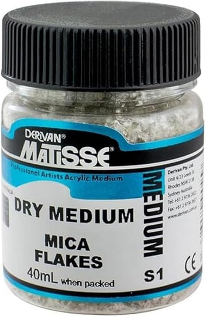 Derivan Matisse Mica Flakes Dry Professional Artists Acrylic Medium 40 Ml image number 1