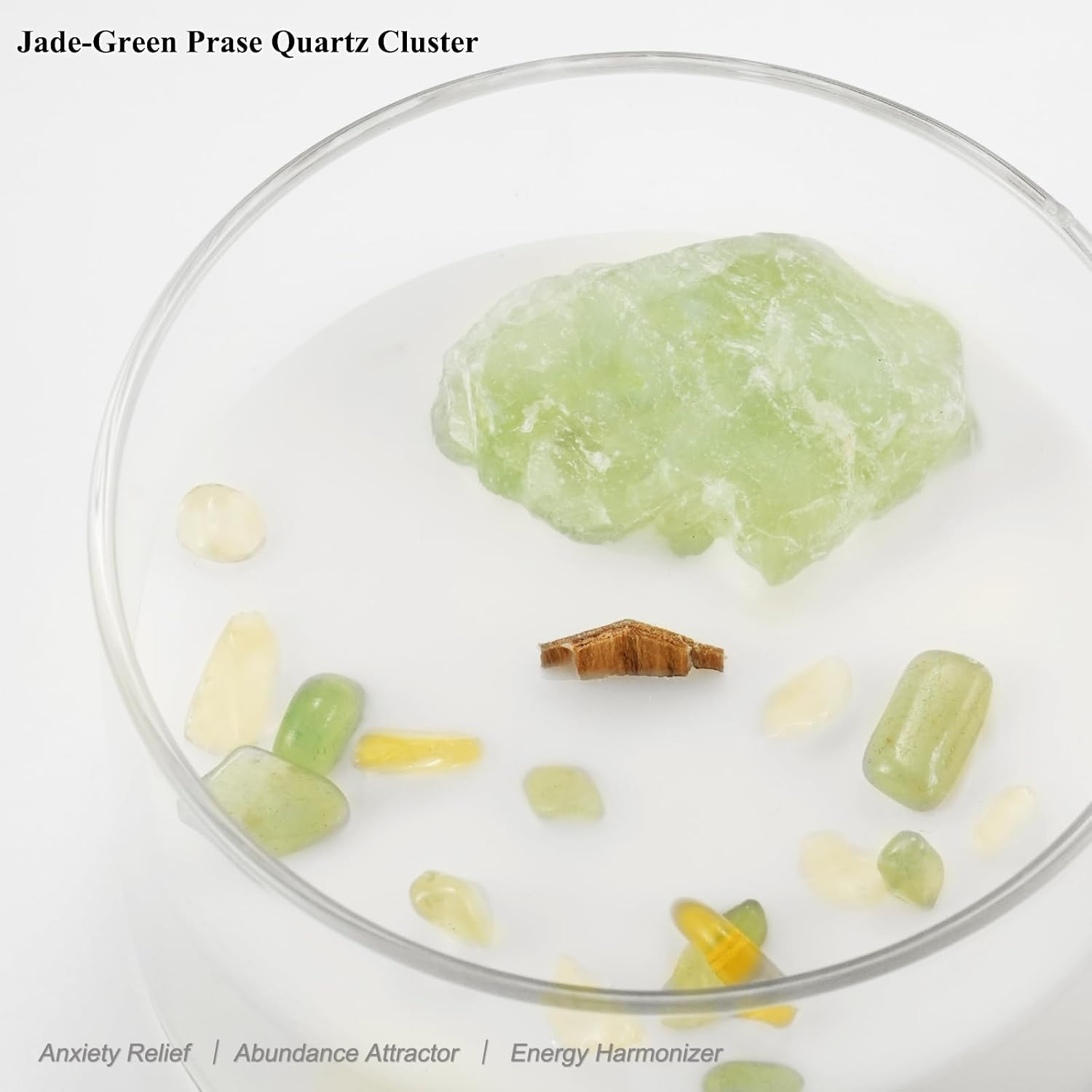 Vanilla Scented Candle with Real Healing Crystals & Wood Wick, 55-Hour Soy Wax Candle for Aromatherapy, Women, Mum, Birthday Gifts, Home Decor image number 2