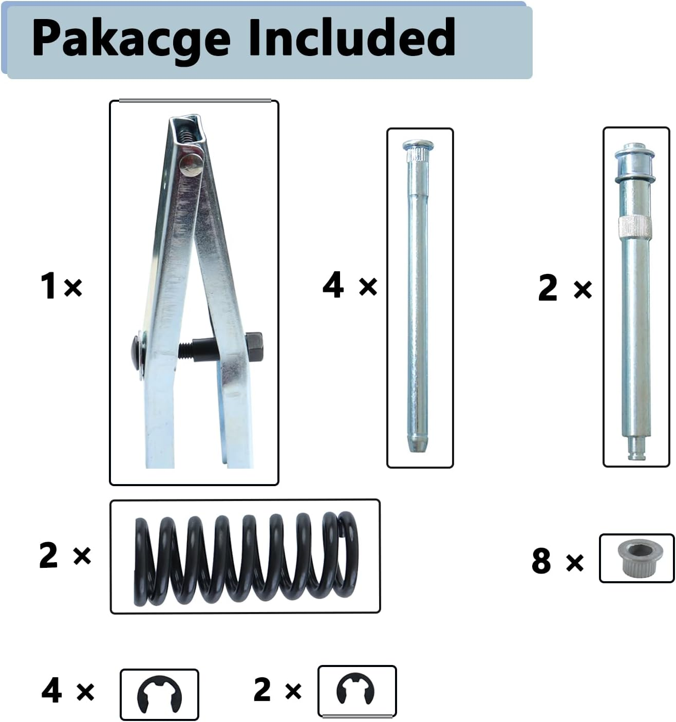 AFEISOL Door Hinge Pin and Bushing Kit Tool for Chevy GMC C1500 C2500 C3500 K1500 K2500 K3500 Suburban Tahoe - Easy Installation, Replace 15685040 Door Hinge Pins image number 2