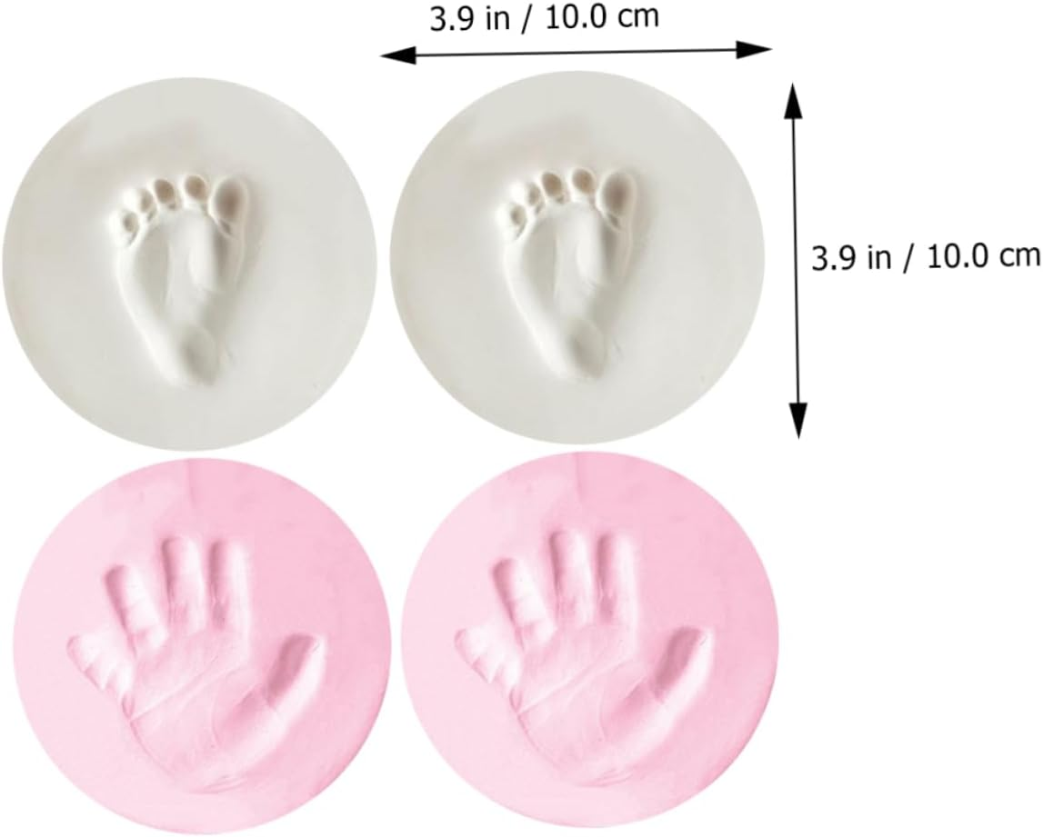 4Pcs Newborn Handprint Footprint Kit Dymadon Gifts Born Memory Handprint Footprint Pad image number 3
