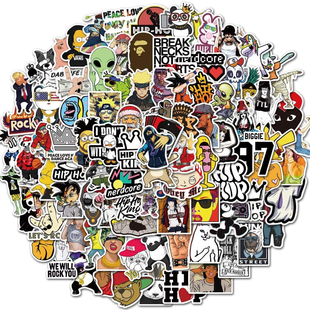 1000 Pcs Random Cute Aesthetic Waterprof Vinyl Anime Stickers Sticker Packs for Kindle Water Bottle Laptop Hard Hat Skateboard Luggage Suitcases Adults (100Pcs Random) image number 2