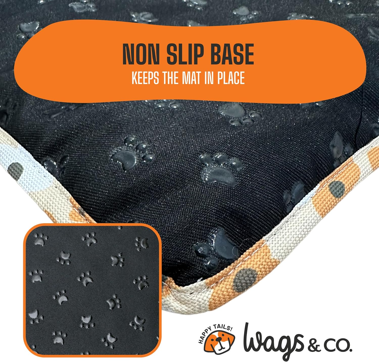 Canine COOSH - Outdoor Folding Dog Travel Mat - 70 X 100Cm. Durable, Easy-To-Clean, Portable Dog Bed for Beach, Bush, Camping, Travel, with Clip-On Carry Strap. (Florals of Australia) image number 1