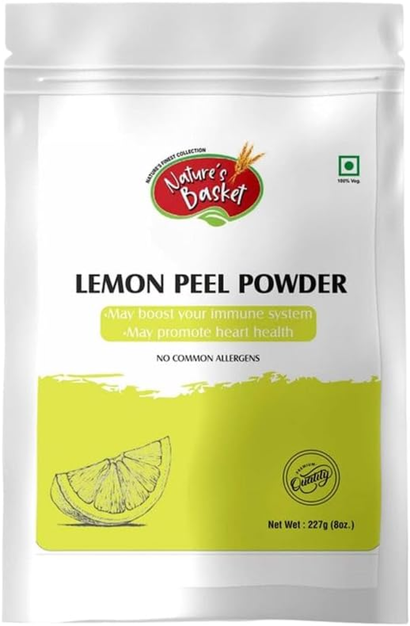 Nature'S Basket Lemon Peel (Citrus Limon) Powder - 227 Grams