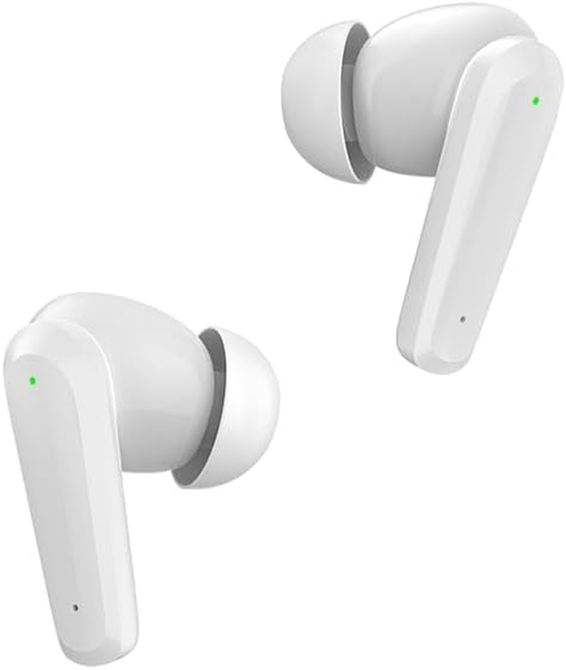 SPC Ether 2 Pro Wireless Headphones White with Active Noise Cancellation, 6 Hours Battery Life + 20 Hours in Charging Case, Gaming Mode, IPX4, Touch Control and Light Weight