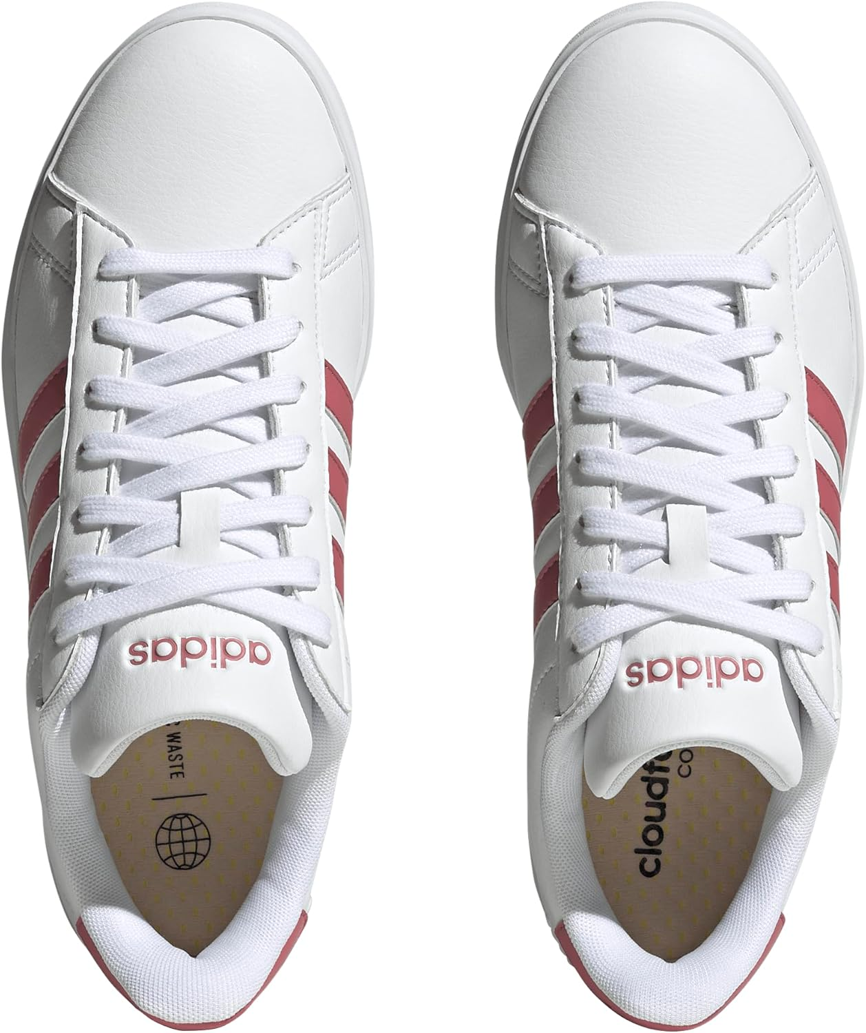 Adidas Women'S Grand Court 2.0 Tennis Shoes, Ftwbla