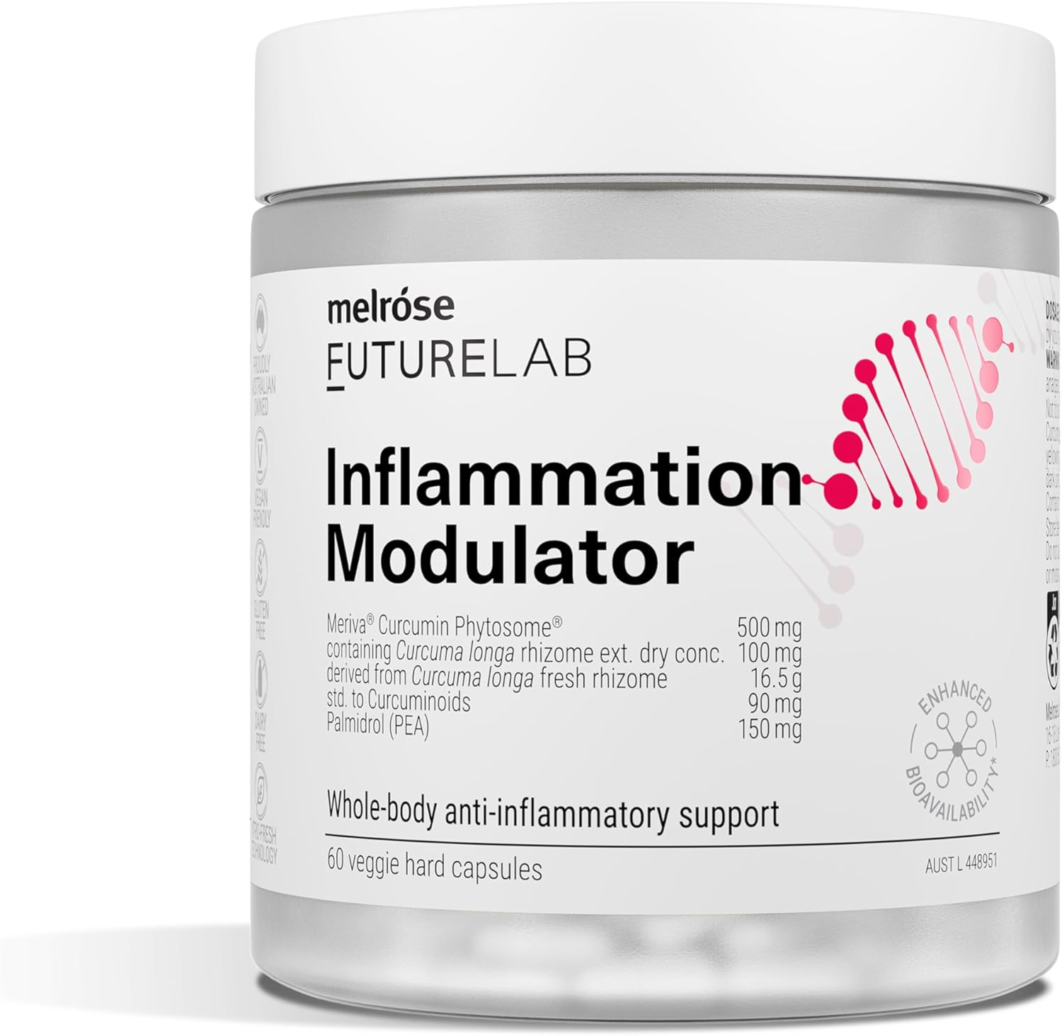 Melrose Futurelab Inflammation Modulator 60 Capsules image number 3