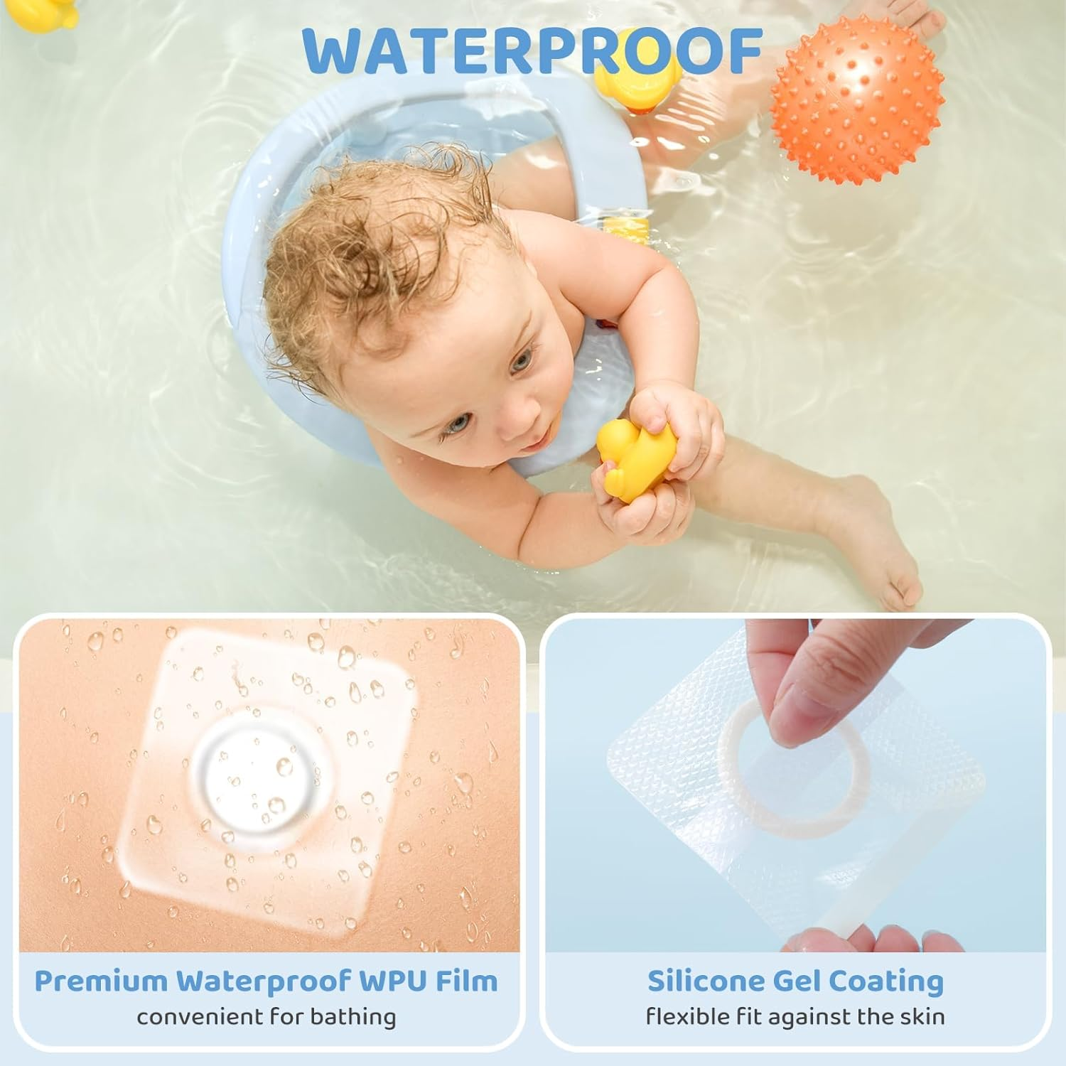 Baby Belly Navel Patches, Waterproof Cotton Pads for Baby Belly Button, Infant Umbilical Patch, Belly Button Patch for Baby Newborn, 8&times;8Cm, 10 Pcs image number 5