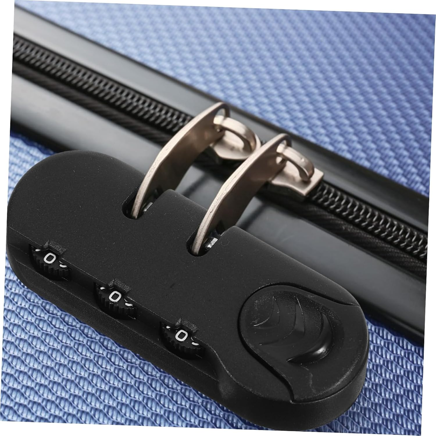 LIGIGWASH 3Pcs anti Theft Travel Padlocks for Luggage and Backpacks, 3-Digit Combination Zipper Locks Thumb Operation, Locks for Suitcase and Bag Protection