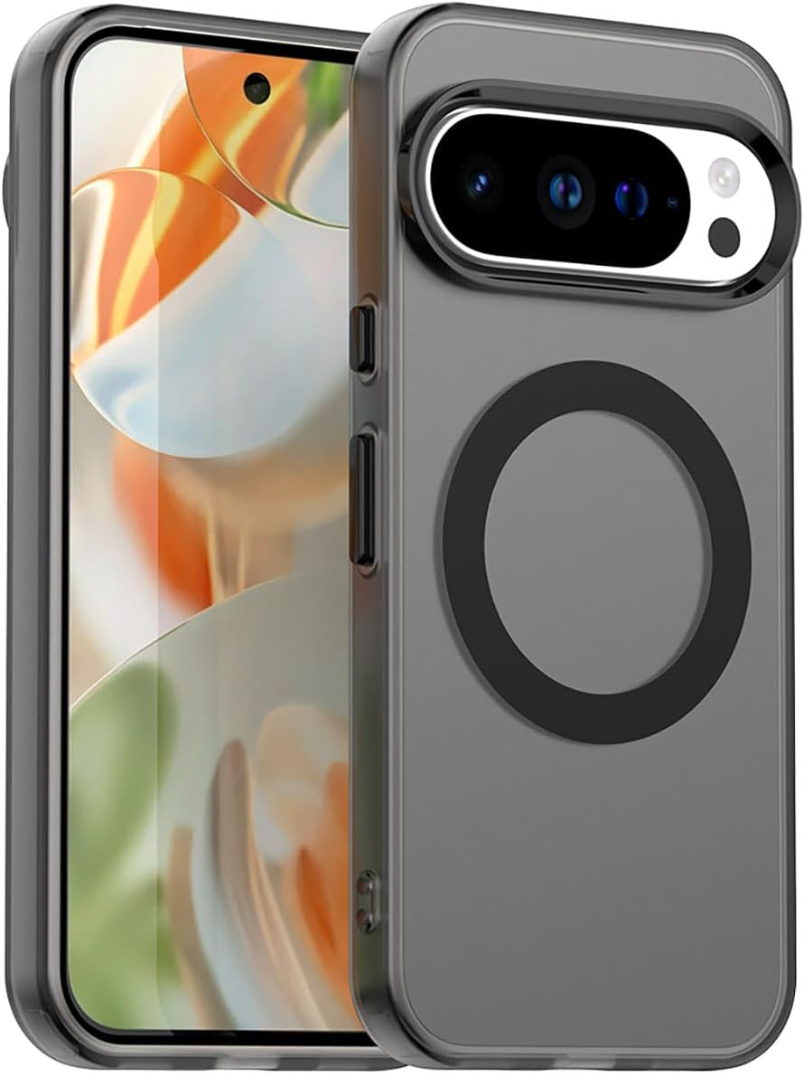 YUECXIN Magnetic Case for Xiaomi 15T Pro, Compatible with Magsafe Wireless Charging, Ultra Thin Translucent Matte Mobile Phone Case, TPU Shockproof Protective Case, White