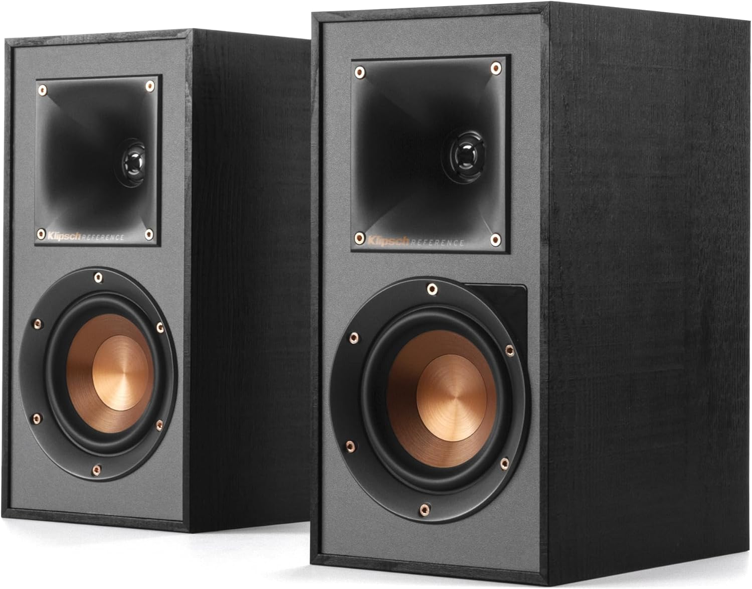 Klipsch R-41M Powerful Detailed Bookshelf Home Speaker Set of 2 Black image number 3