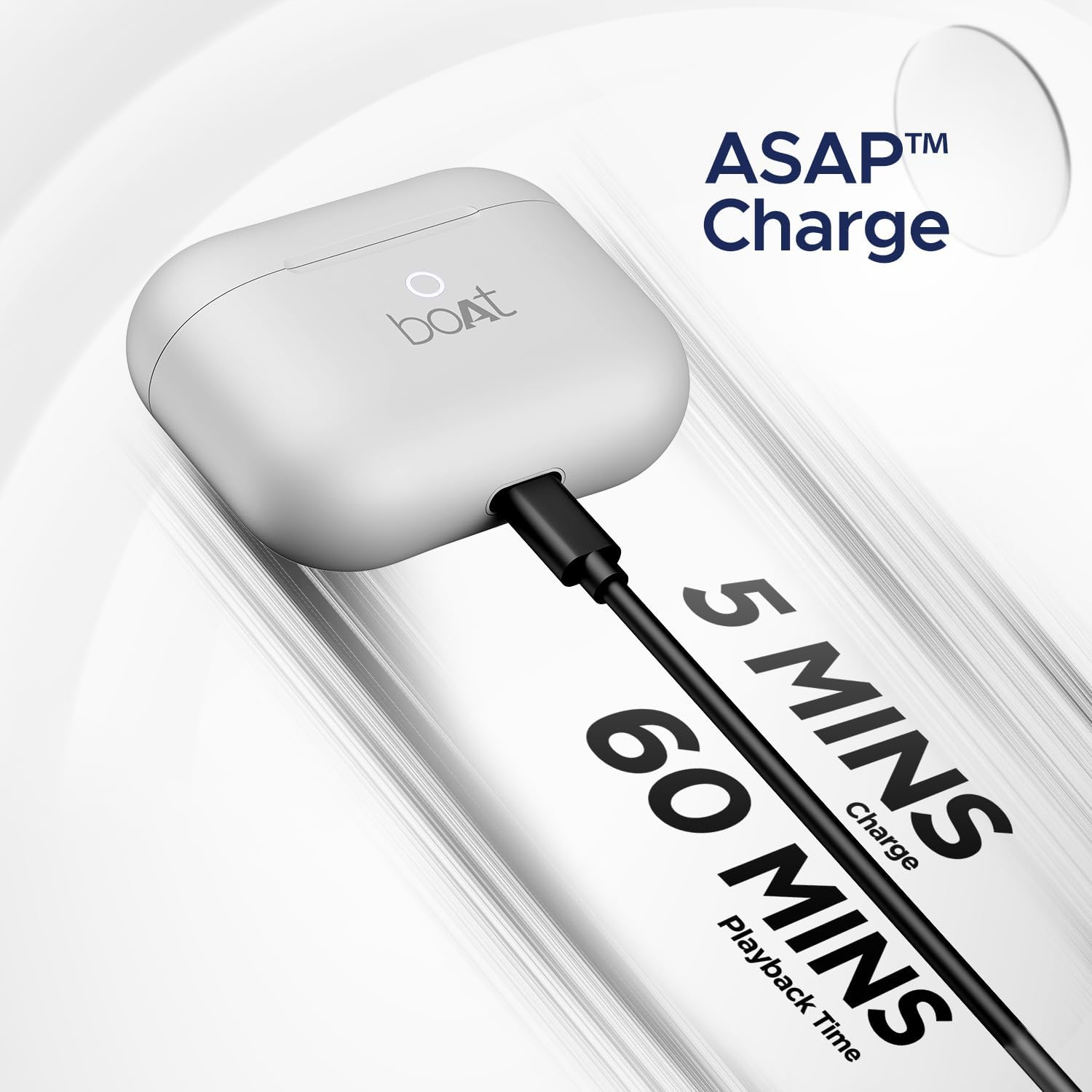 Boat Airdopes Joy 35 Hour Battery Fast Charge IWP Technology Low Latency 2 Microphones Enx Type-C Port V5.3 Bluetooth TWS Wireless with Microphone