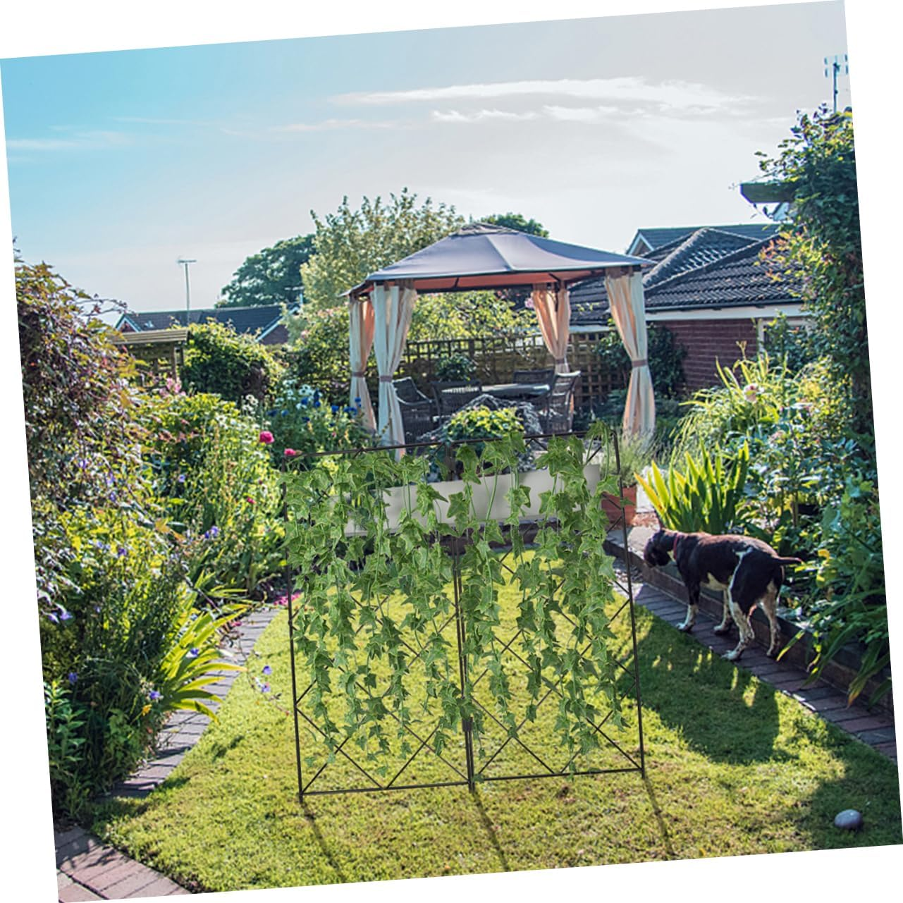 MOBUTOFU 2Pcs Garden Plant Climbing Trellis Support Bracket for Outdoor Plants Folding Gardening Accessories Decoration image number 4