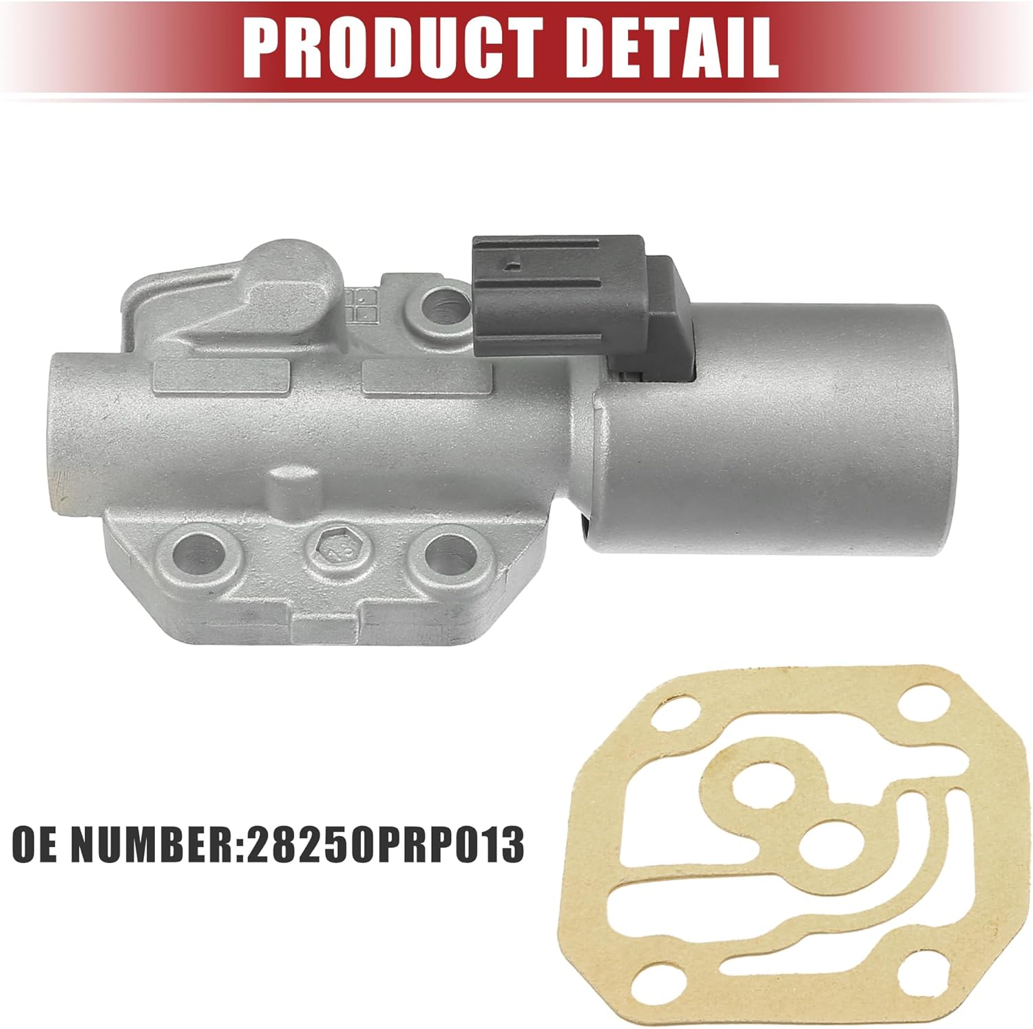 ACROPIX Transmission Shift Solenoid Replacement Fit for Honda Accord - Pack of 1 Silver Tone Black image number 3