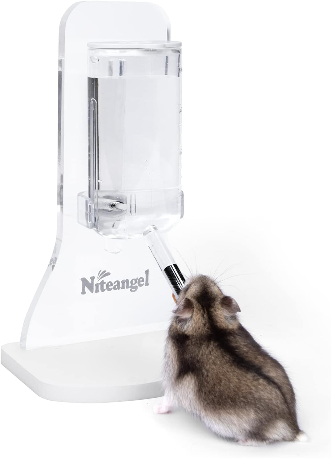 Niteangel 80Ml Hamster Water Bottle with Stand No Drip Gerbil Water Feeder Dispenser for Hamster Gerbils Mice Degus Lemming Hedgehog Small-Sized Pet image number 5