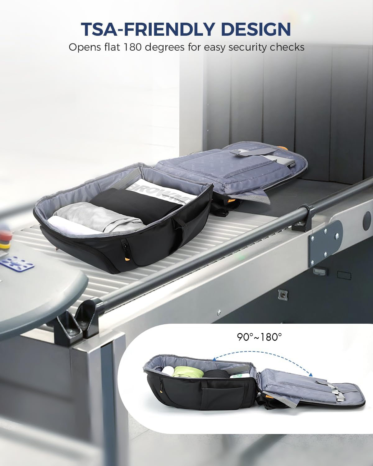 Ponhog Laptop Backpack for Men, Business Backpack with USB Charging Port anti Theft Computer Backpack