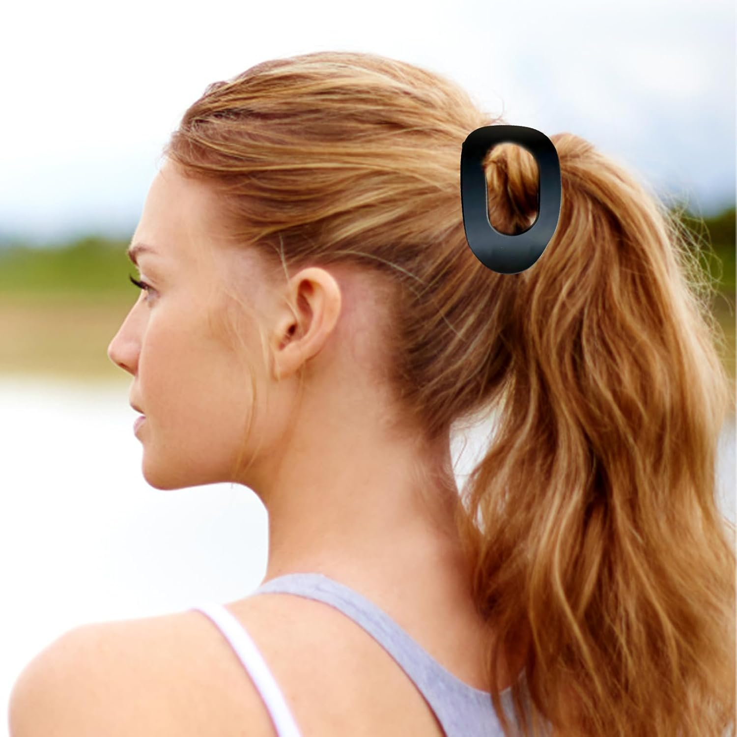 Pack of 6 Flat Hair Clips, Women'S Hair Clips, Flat with Non-Slip Hold, Duck Beak Hair Clips for Thick and Thin Hair, 9.5 Cm Elliptical Hair Clips in 6 Colours image number 6