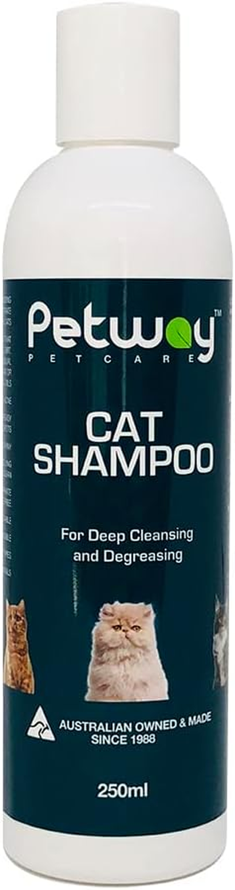 Petway Petcare Cat Shampoo &ndash; Natural Pet Dandruff Shampoo, Ph Balanced Shampoo with Plant Derived Surfactant, Free of DEA, Phosphates, Parabens & Enzymes, Removes Excess Oil, Dirt and Dandruff &ndash; 250Ml image number 2