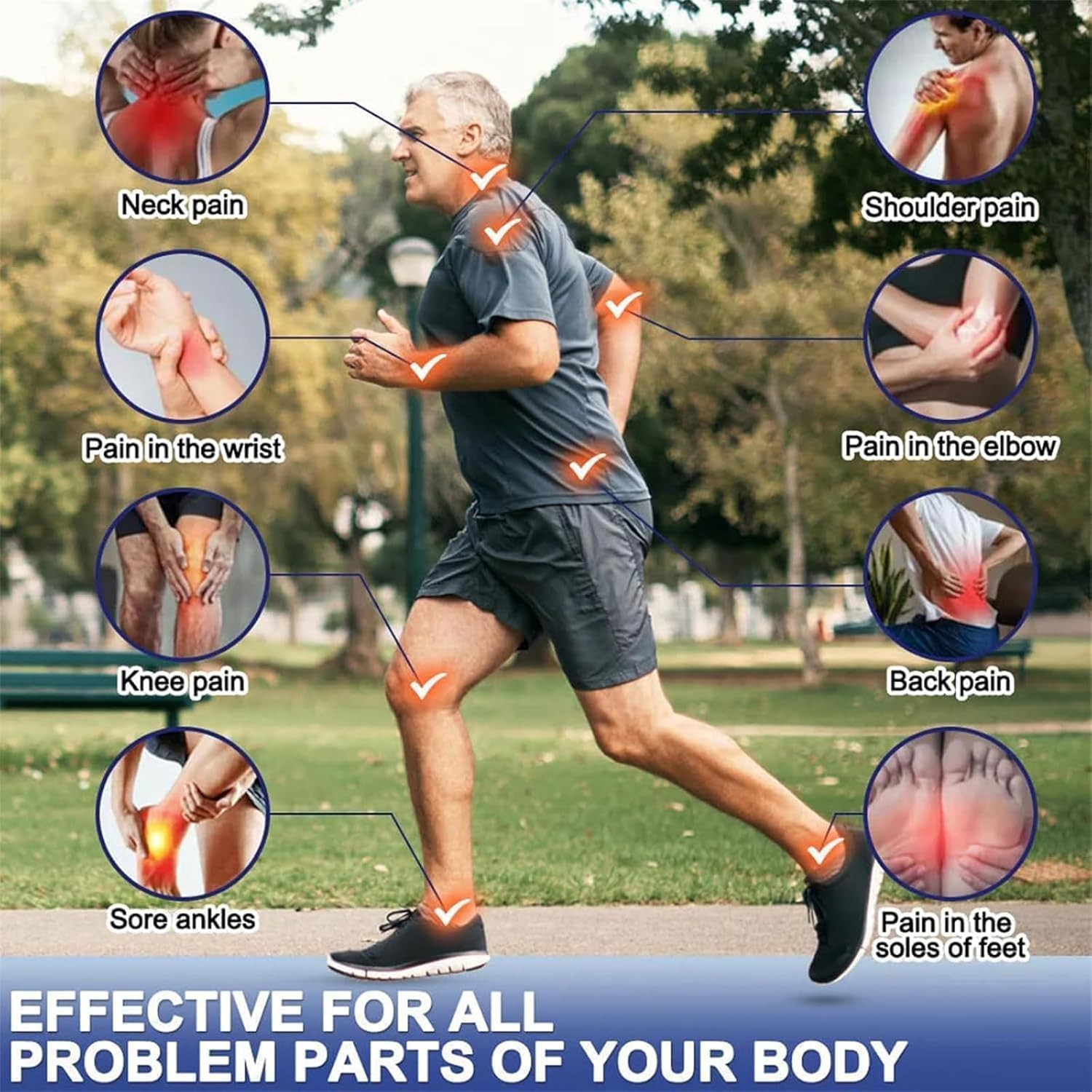 Elycura Nerve Care Healing Salve, Muscle Relaxation & Tingling Relief, Nerve Soothing Cream, Natural Ingredients, Effective Relieffor Back, Neck, Hands, Knees (3Pcs)