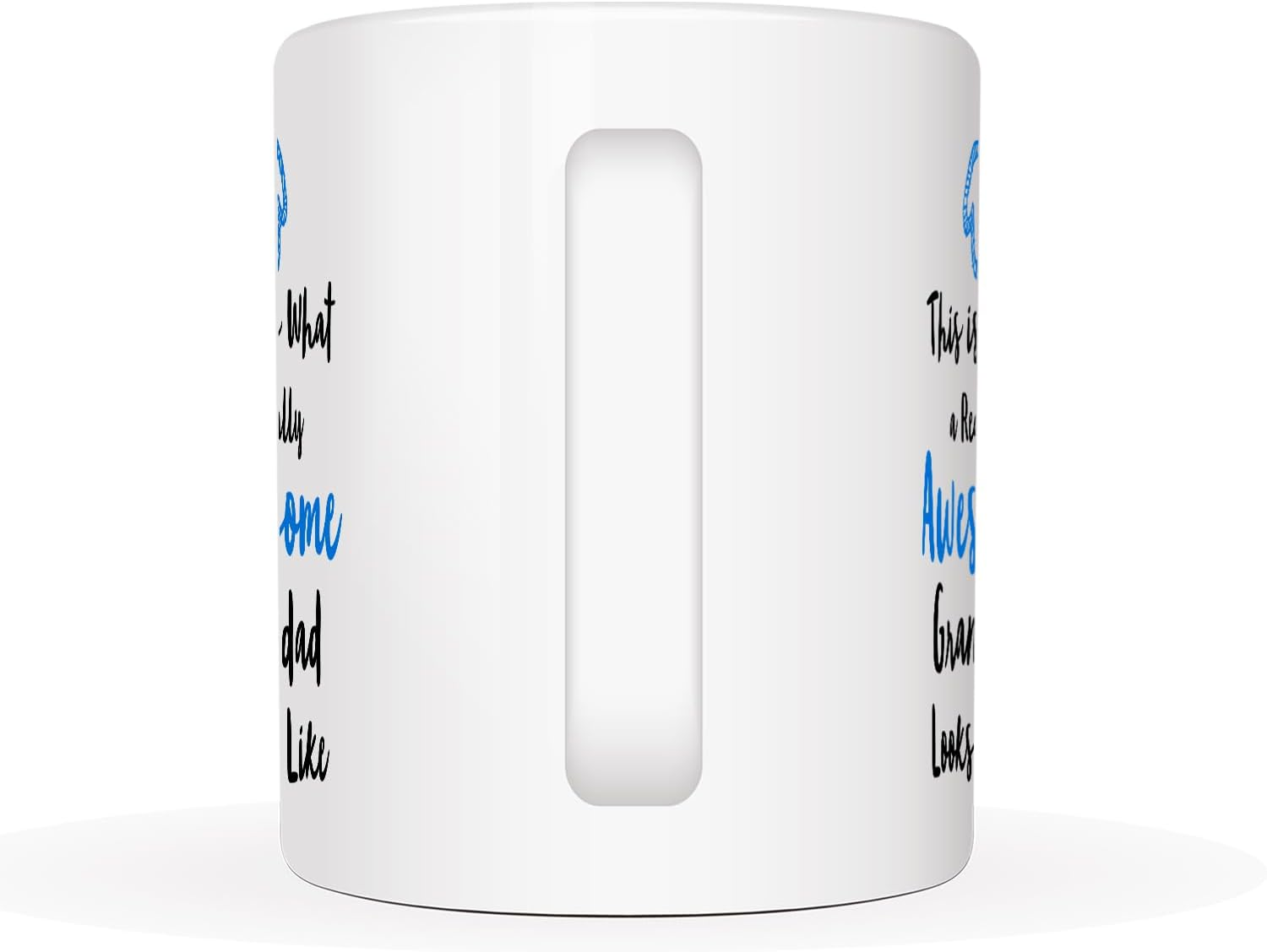 Christmas Gifts Grandad Coffee Mug from Granddaughter Grandson, This Is What a Really Awesome Grandad Looks like Birthday Gifts Idea for Grandfother Cup White, 11 Oz image number 1