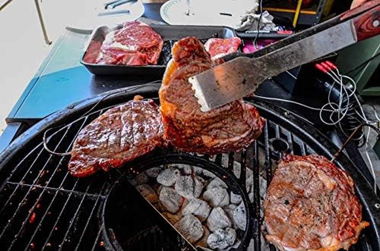 Half Moon Searing Tray Charcoal Basket for Char-Griller Akorn Kamado, Blaze Grill Kamado, Pit Boss 24, and Many Large Kamado Grills image number 4