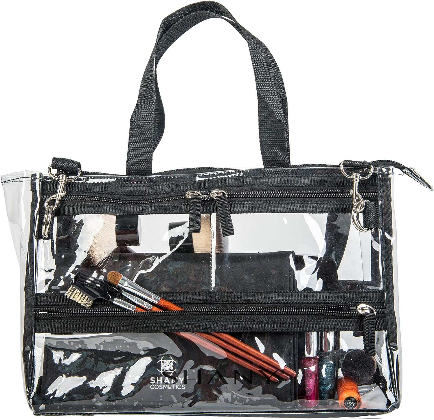 SHANY Clear Travel Makeup Bag - Cosmetics Organizer - Game Changer image number 6