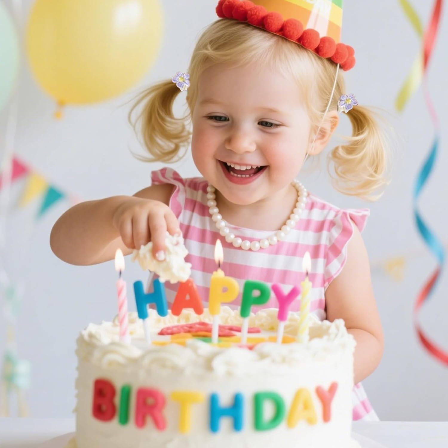 Evadollina Hair Ties Girls, 30 Pieces Hair Tie, Hair Accessories Girls, Hair Clips Girls, Colourful Flower Headbands, Christmas Gifts image number 1