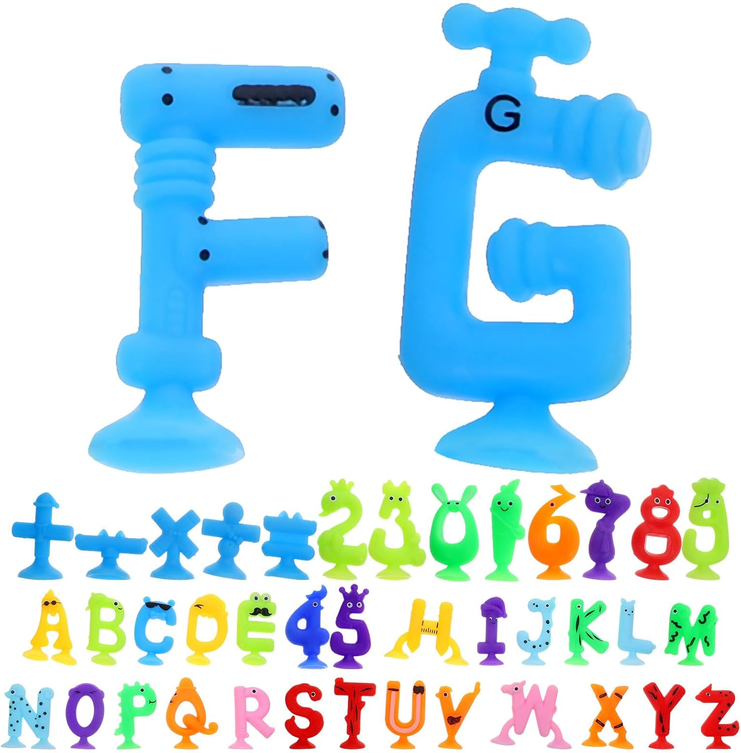 Vaguelly 1 Set Letter Bath Plaything Spelling Children Educational Letters Toys Suction Letter Toys Learning Family Game For image number 2