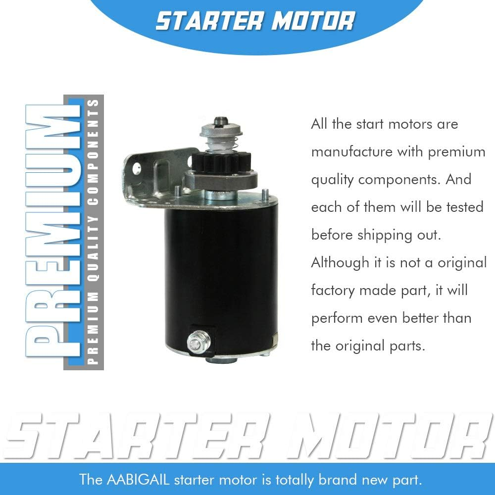 5742N Starter Motor 16 Teeth Compatible with L118 L120 Briggs & Stratton for Lawn Mower 7-22Hp41022003 497595 497594 391423 390838 392749 394805 491766 693054 SBS0001 AM122337 AM39137 LG497595 SM01965 image number 6