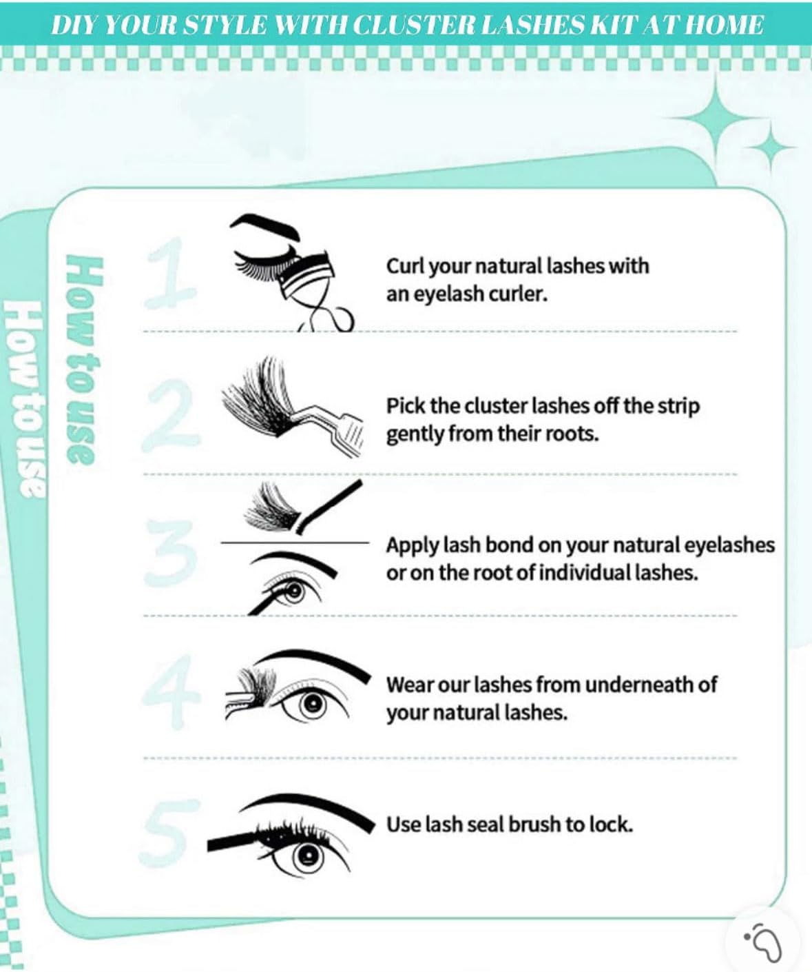 YHIXYUNAZ Natural Lash Clusters Kit Reusable DIY Eyelash Extensions, 30D/40D/60D/80D Fluffy Volume Clusters for Beginners, Cruelty-Free & Hypoallergenic image number 2