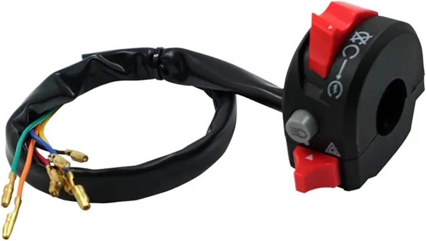 Motorcycle Handlebar Switch 7/8" 22Mm Motorcycle Switches Motorbike Horn Headlight Warning Light Electrical Start Kill Switch Buttons image number 1