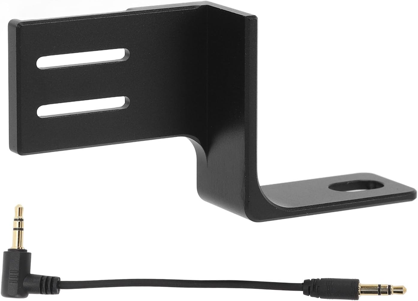 Invisible Mic Bracket, Insta 360 X4 Cold Shoe Compatible with X4 / X3 / One X2, Aluminum Alloy Microphone Expansion Adapter Mount Bracket with Audio Cable image number 5