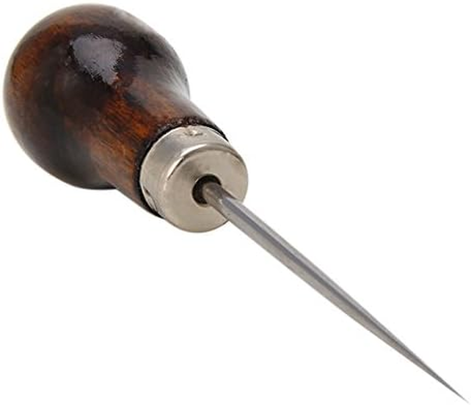 Tooloflife Awl Gourd Shape Awl Tailors Awl Wood Handle Scratch Awl Sewing Awl Tool Ideal for Arts and Craft, Home Repair, Woodwork, Tailoring, or Leatherwork